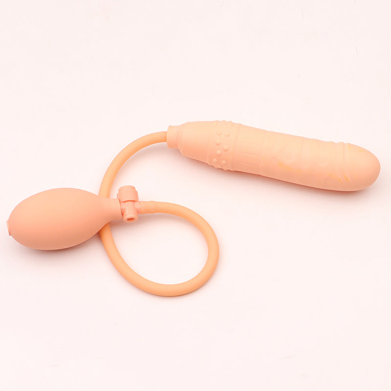 6.5 Inch Flesh Silicone Inflatable Dildo