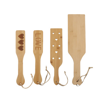 Bamboo Spanking Paddle BDSM Set