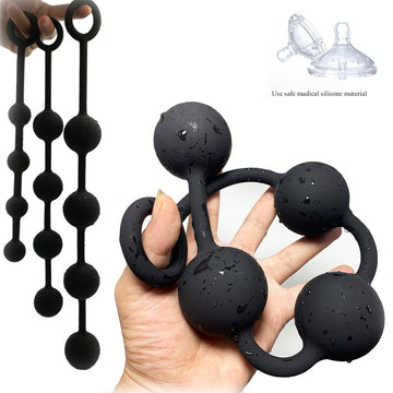 Solid Silicone Rosary Anal Bead