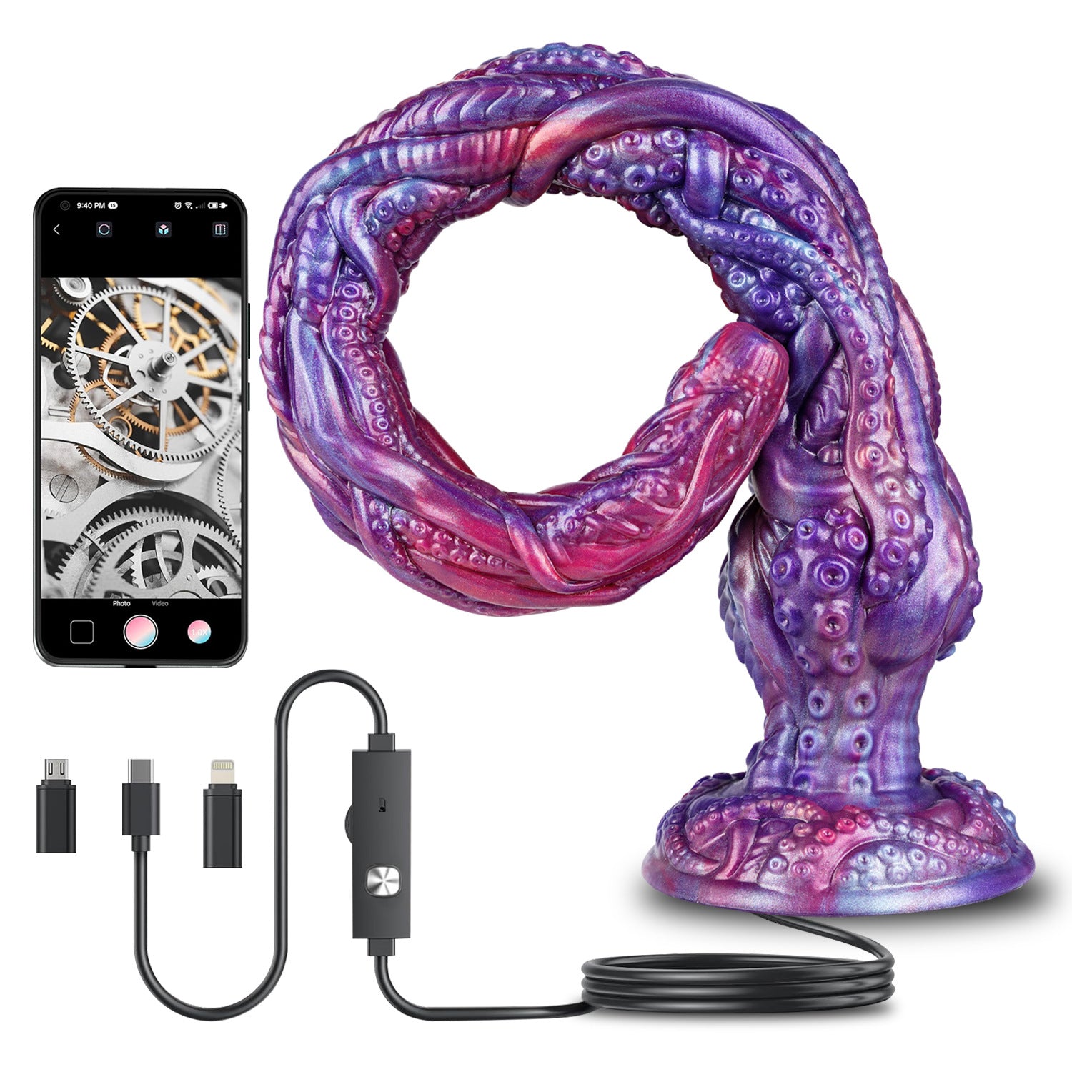 Monster Long Tentacle APP Camera Anal Plug