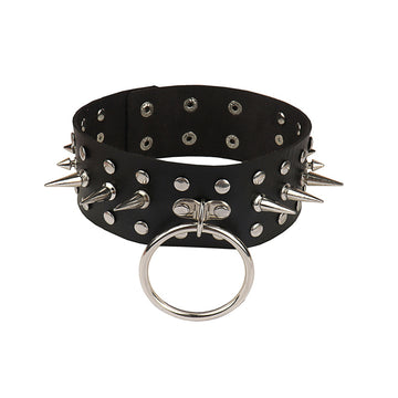 Gothic Spiked Bondage BDSM Collar