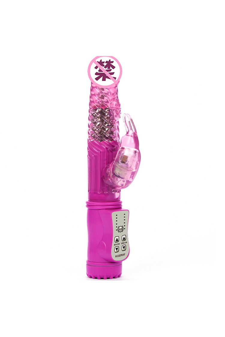 G Spot Dildo Rabbit Vibrator Vagina Clitoris Double Pink / One Size