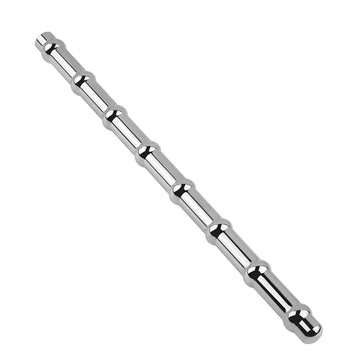 Ribbed Stainless Steel BDSM Penis Plug