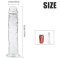 4 Kinds Size Super Suction Transparent Realistic Dildo S-6.88Inch