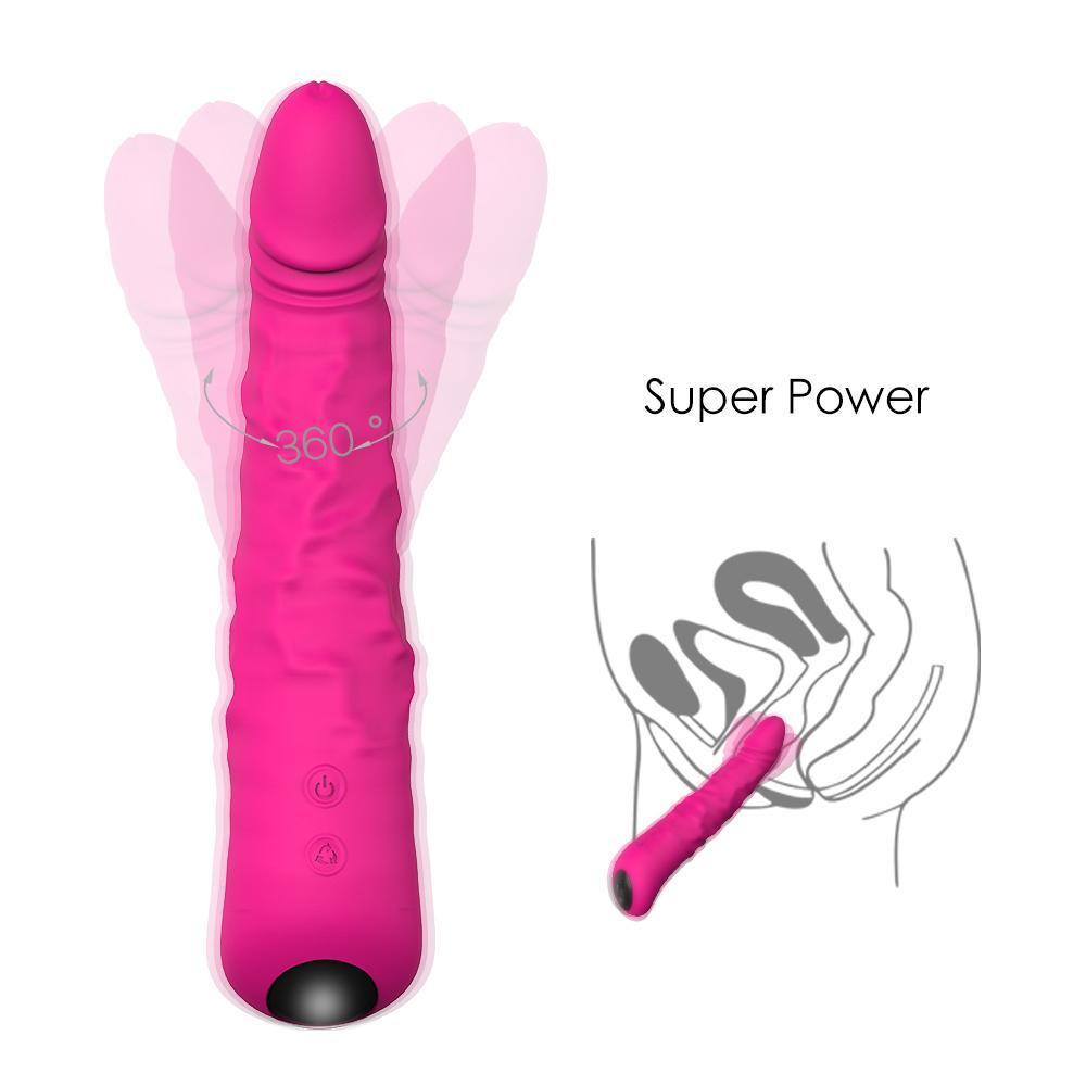 Colorful Lights Realistic Penis Vibrator