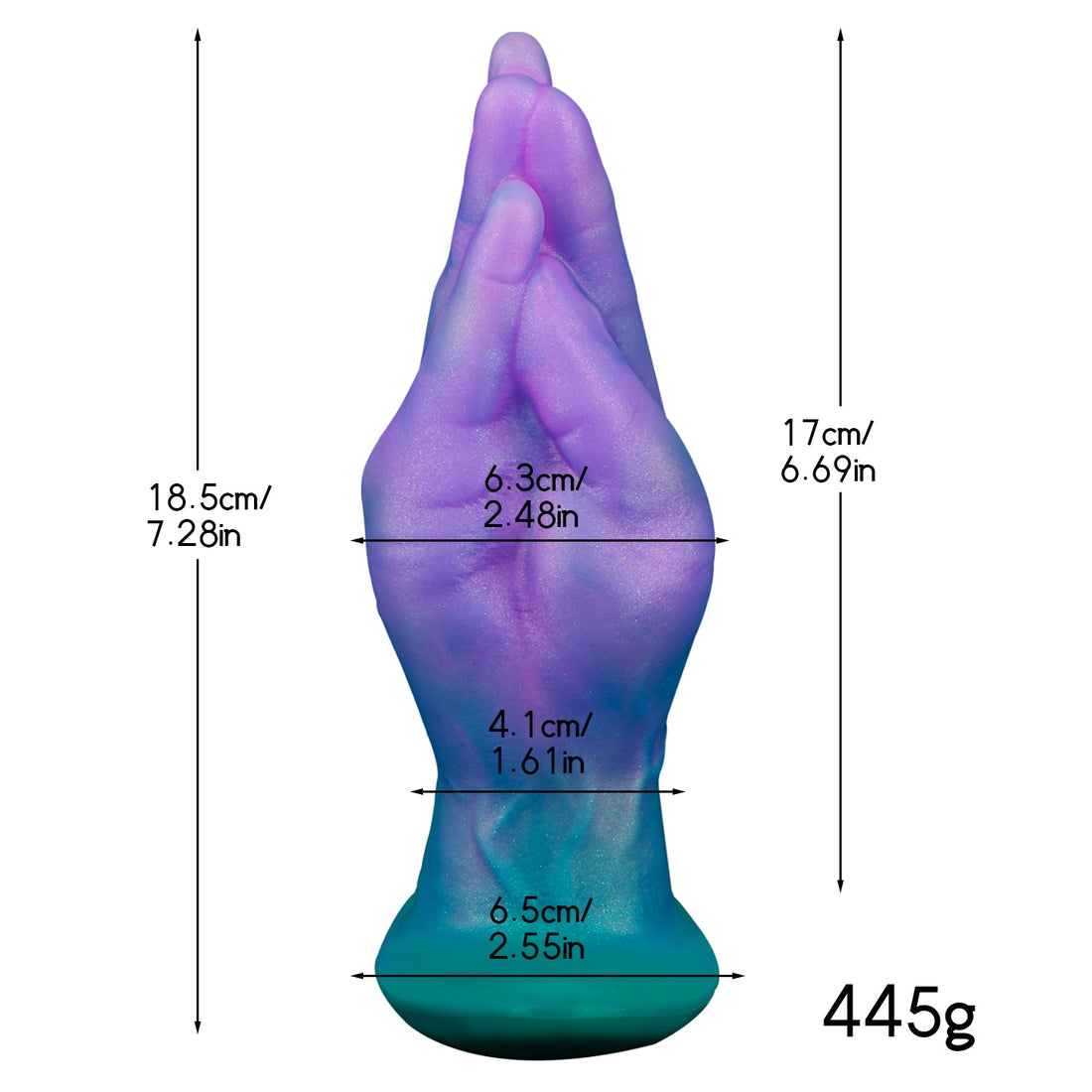 Fist Inflatable Vibrating Wearable Anal Plug