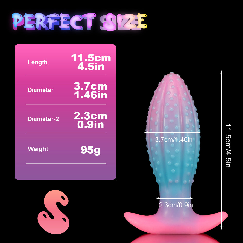 Cactus Glow In The Dark Silicone Anal Dildo