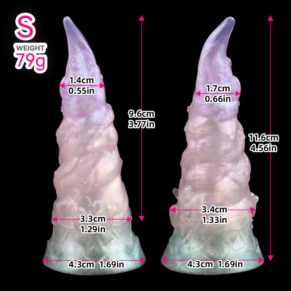 Colorful Fantasy Ice Cream Silicone Unicorn Dildo