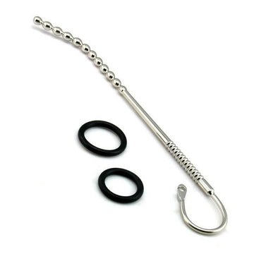 Stainless Steel Princes Wand Penis Plug With Glans Hook