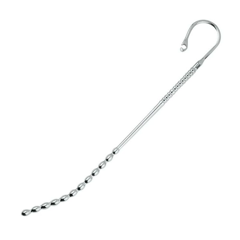 Stainless Steel Princes Wand Penis Plug With Glans Hook