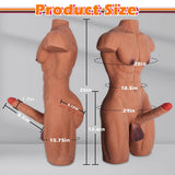 Load image into Gallery viewer, 8.5 inch Peni Strong Male Sex Torso Dildo