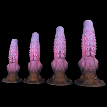 Pink Textured Octopus Knot Tentacle Dildo