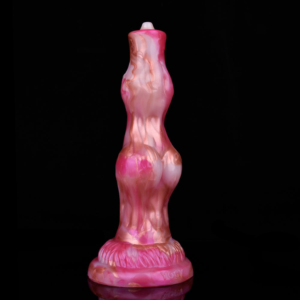 8 Inch Double Knot Vibrating Strap On Dildo