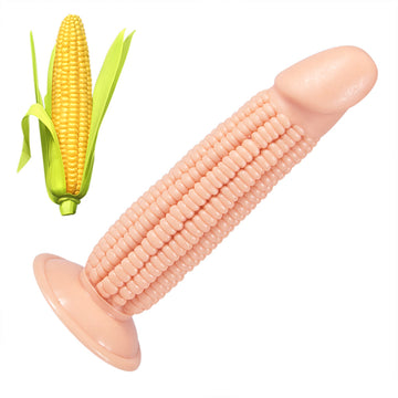 7.87 inch Realistic Textured Anal Corn Dildo