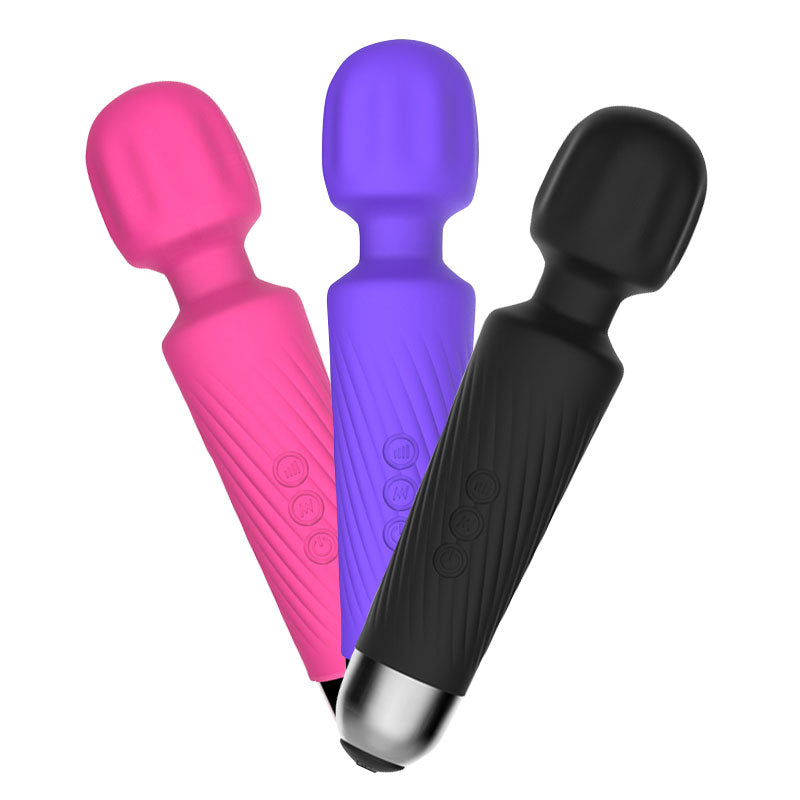 Soft Silicone Handheld Mini Wand Vibrator