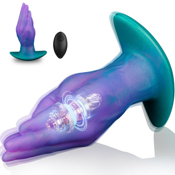 Fist Inflatable Vibrating Wearable Anal Plug