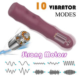 Load image into Gallery viewer, Bambo Dildo Purple Vibrating Discreet