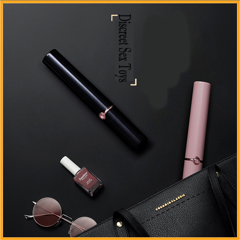 Mini Hidden-Texture Silent Dildo Lipstick Vibrator