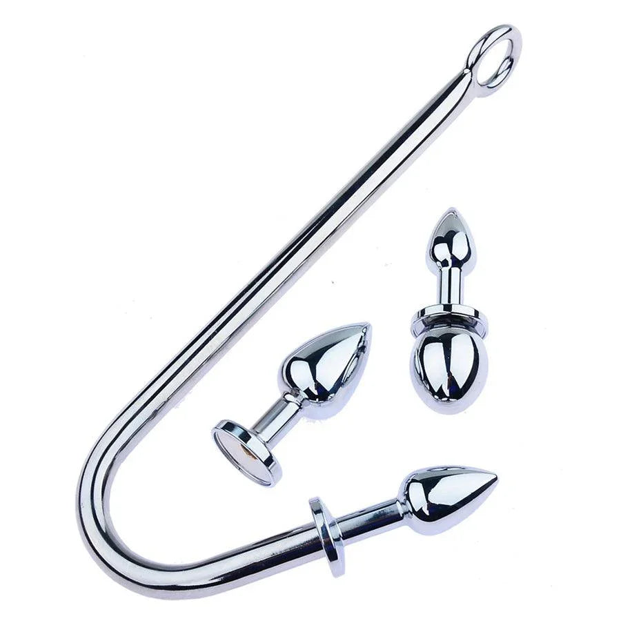 Removable Metal Hook Butt Plug Set