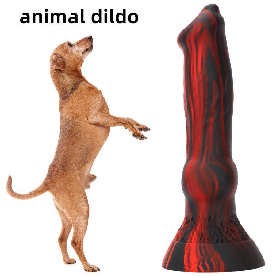 Dog Knot Silicone Dildo Anal