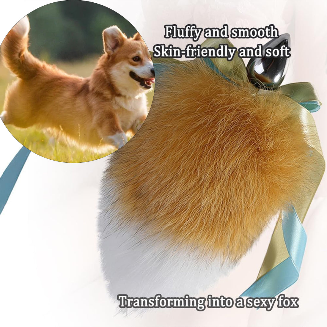 Corgi Metal Dog Tail Anal Plug Set