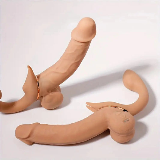 Realistic Vibrating Strapless Dildo