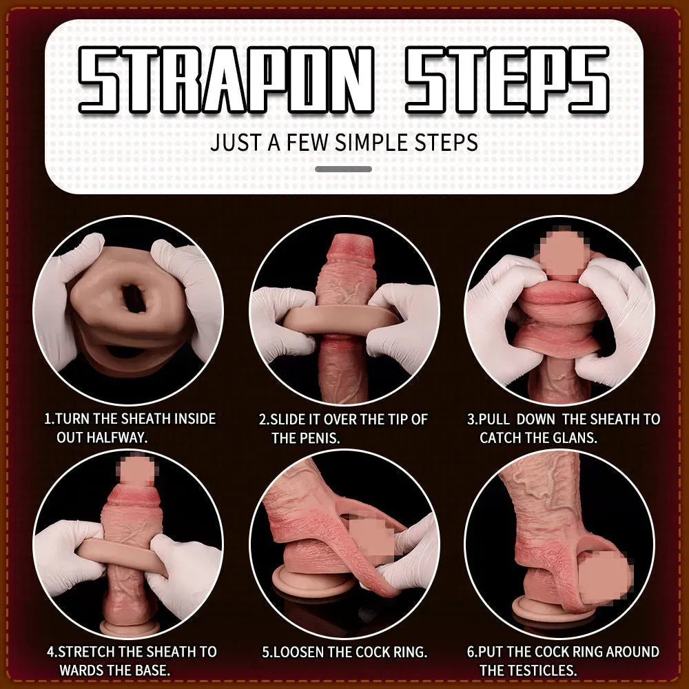 Huge Cock Special Silicone Penis Sleeve