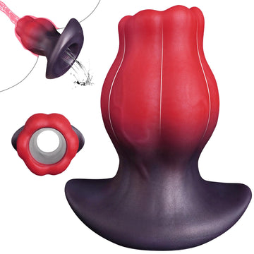 Flower Hollow Tunnel Anal Plug Peeping Ass Toy