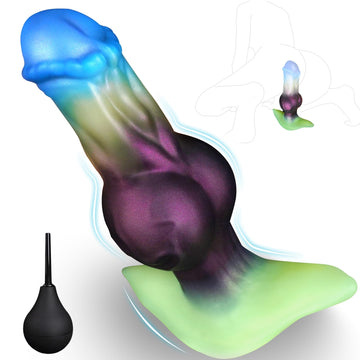 6 inch Anal Plug Squirt Gradient Horse Dildo