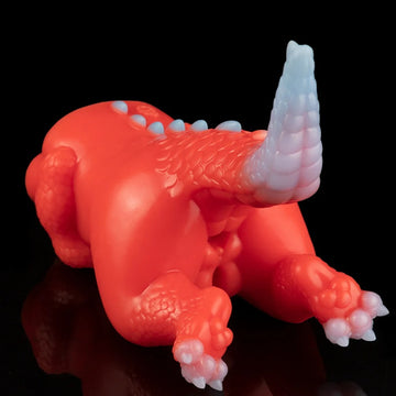 Red Dinosaur Silicone Fantasy Animal Pussy