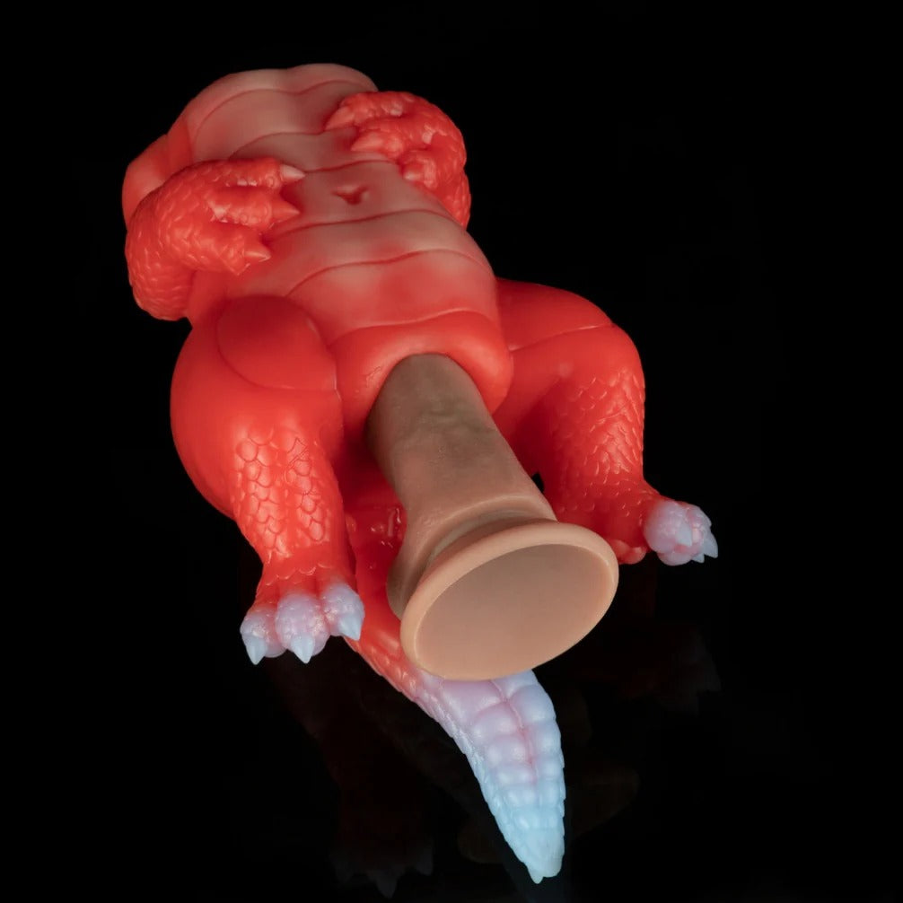 Red Dinosaur Silicone Fantasy Animal Pussy