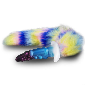 5 inch Dragon Horn Anal Plug with Tail