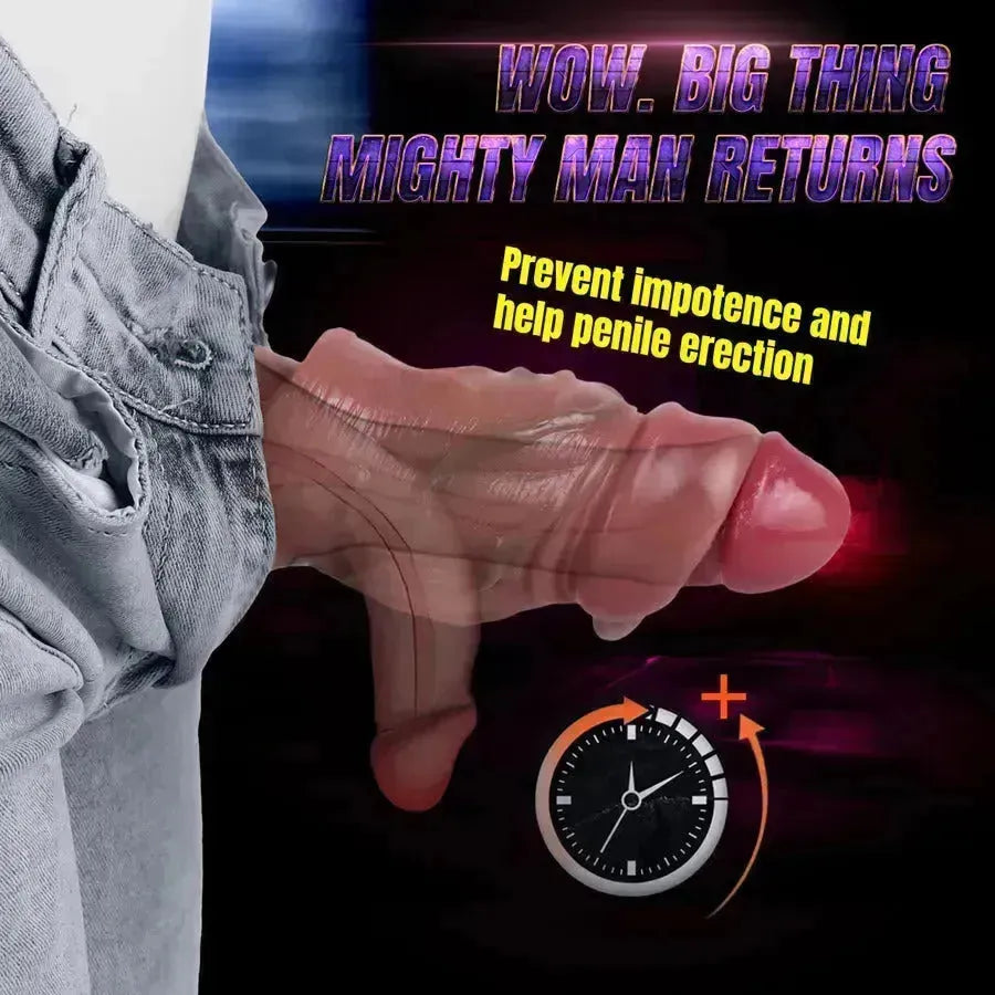 Silicone Opening Enlargement Mankini Penis Sleeve