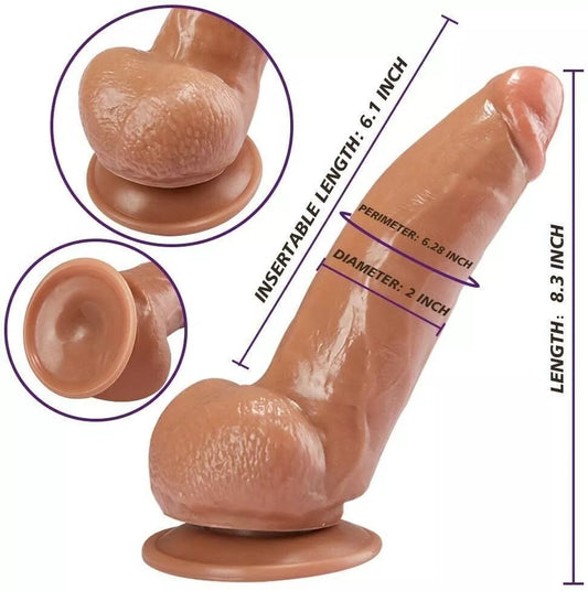 2 Inch Wide Dildo Short Fat Chubby