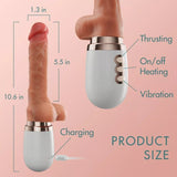 画像をギャラリー ビューアにロード Automatic Heating Retractable Thrust Dildo