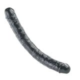 画像をギャラリー ビューアにロード Black Double Head 18 inch Dildo