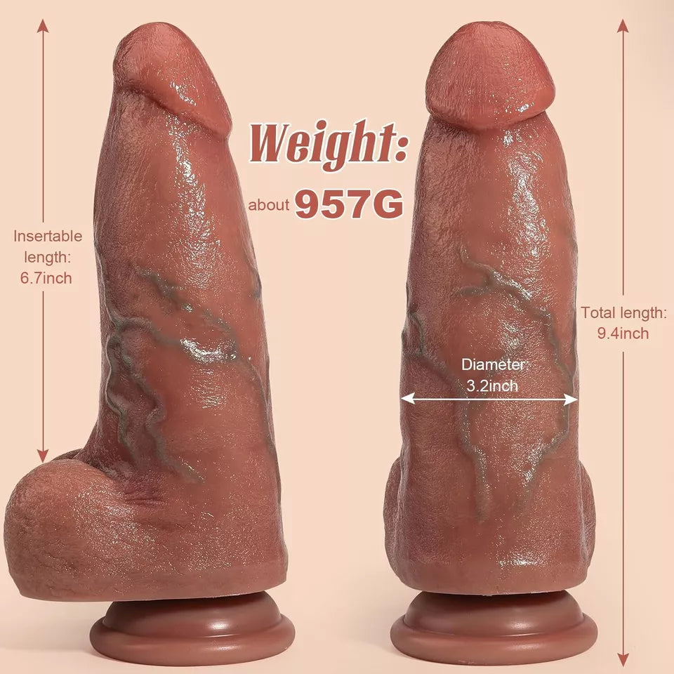 9 Inch Thick Girth Realistic Dildo