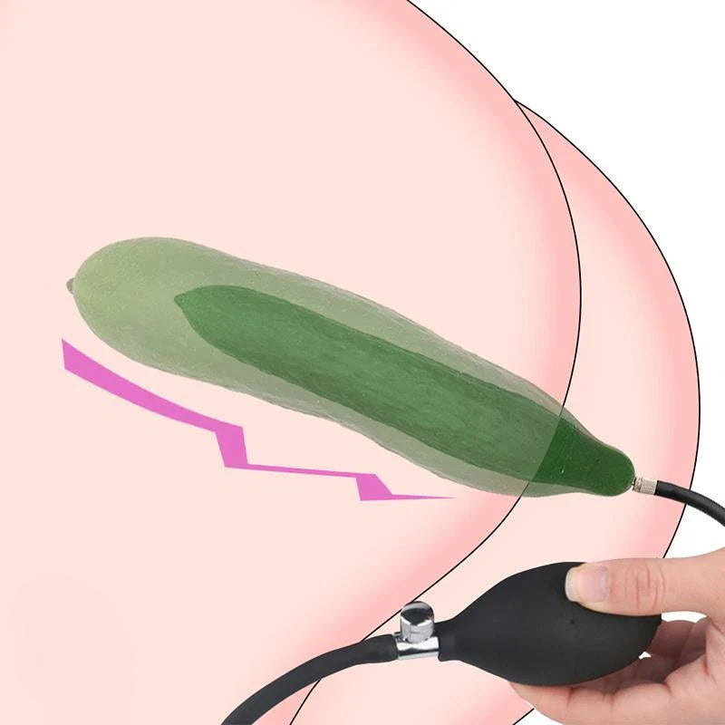 Cucumber Inflatable Butt Plug Fun Dildo
