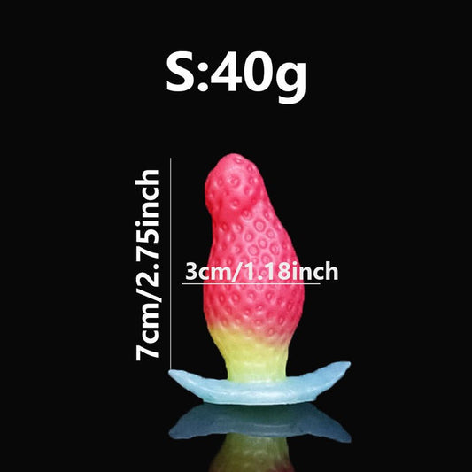 Strawberry Butt Plug Pink Silicone Boat Anchor Plug