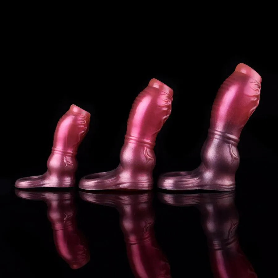Silicone Knot Fantasy Penis Enhancer Sleeve