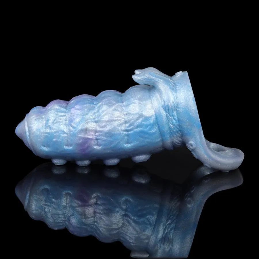 Blue Tentacle Fantasy Rough Penis Sleeve