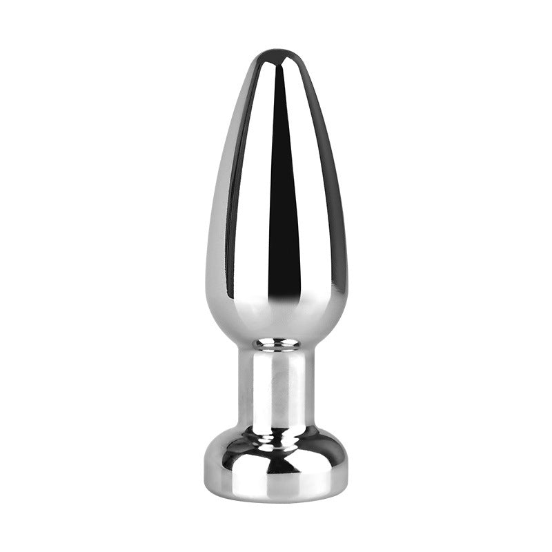 5 Inch Beaded Vibrating Metal Butt Plug