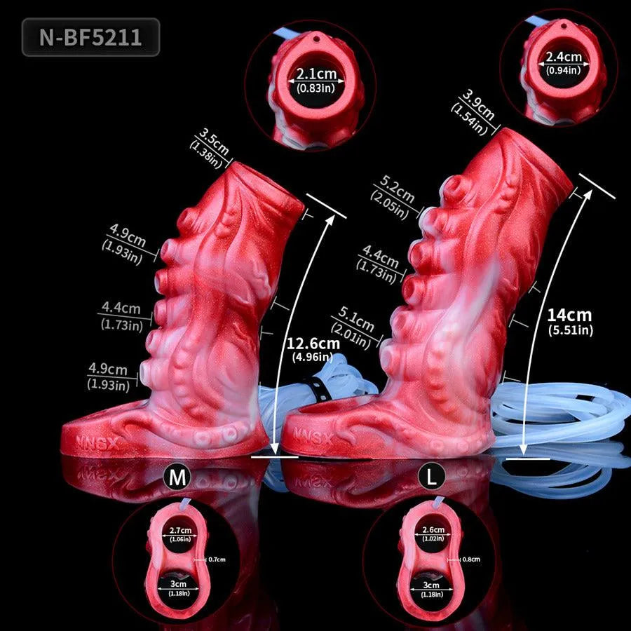 Monster Tentacle Silicone Spermable Penis Sleeve