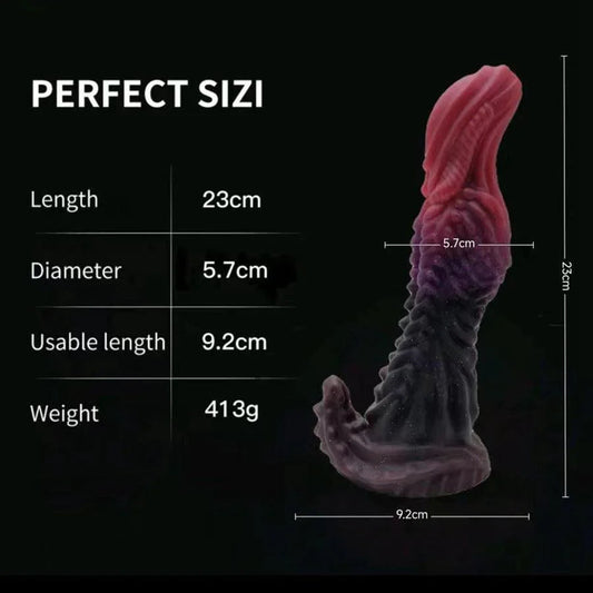 9 inch Fantasy Dragon Textured Dildo