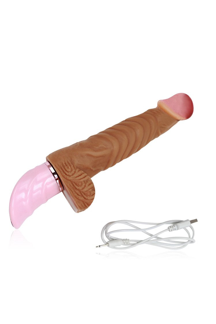 Hands Free Rechargeable Realistic Dildo Vibrator