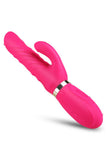 Load image into Gallery viewer, Mizzzee Rechargeable Silent Rabbit Vibrator Clitoral Stimulator Rose Red / Whorl