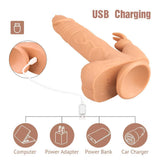 Charger l&#39;image dans la galerie, Remote Control 9.8 Inch Realistic Vibrating Rabbit Dildo With Tip