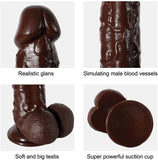 画像をギャラリー ビューアにロード 11 Inch Brown Giant Thick G-Spot Lifelike Suction Cup Dildo