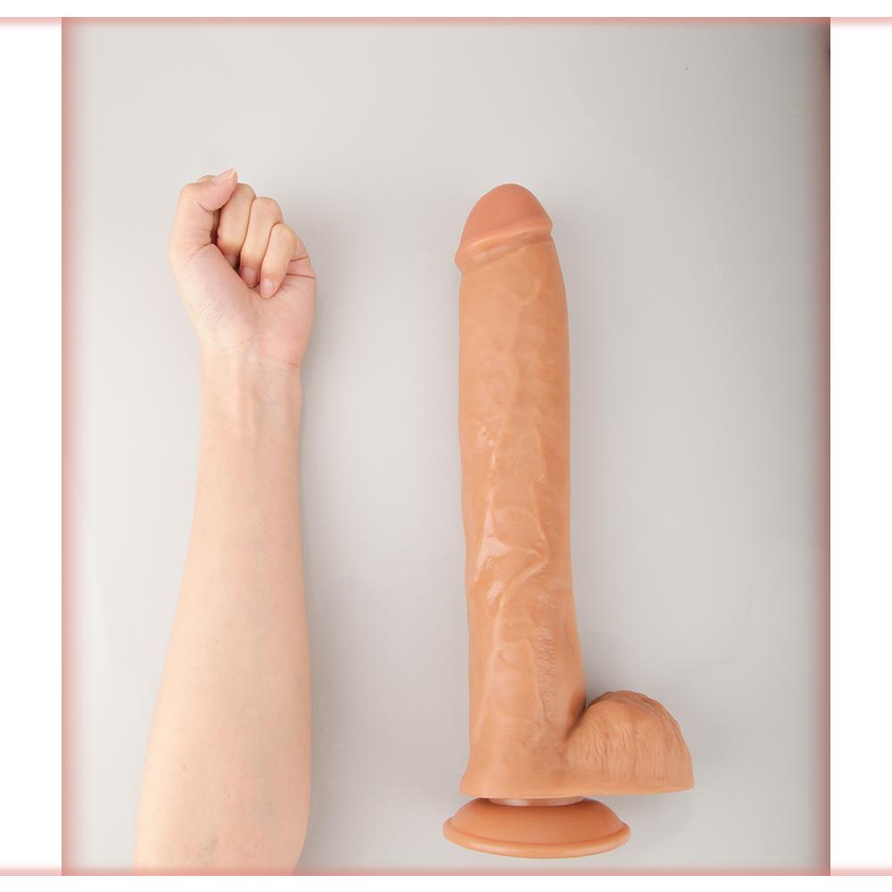 13 Inch Huge & Long Realistic Dildo With Strong Suction Cup