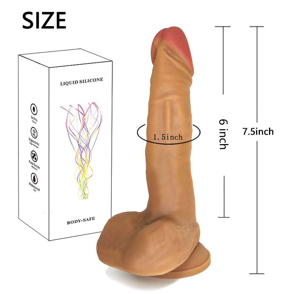 medical grade silicone dildo realistic suction cup